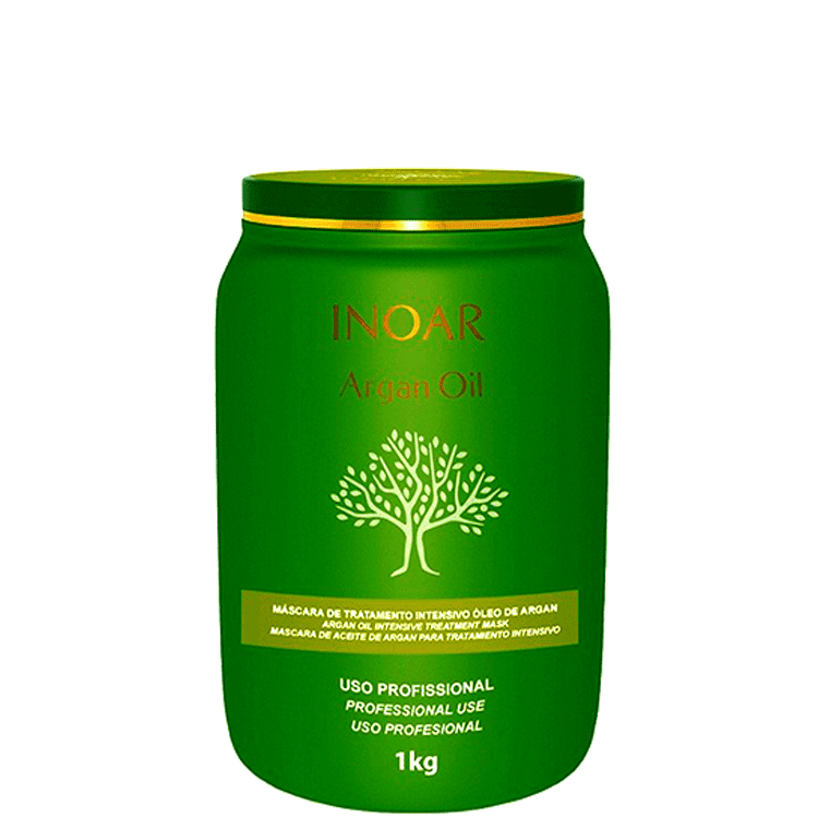 Inoar Argan Oil Máscara Capilar De Hidratação Profunda 1kg