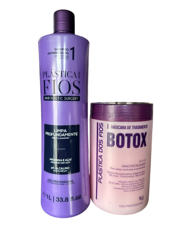 Kit Plástica Dos Fios Shampoo Antiresiduos & Btox Capilar