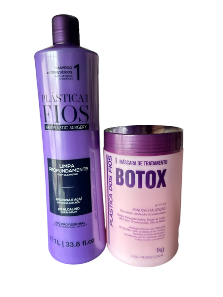 Kit Plástica Dos Fios Shampoo Antiresiduos & Btox Capilar