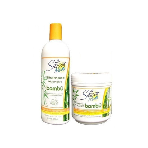 Kit Silicon Mix Bambu Shampoo 473ml E Mascara 450ml