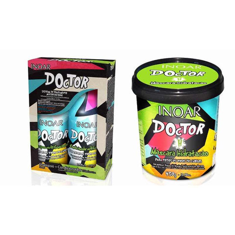 Inoar Doctor Kit Duo 2x250ml + Máscara Hidratação 450g