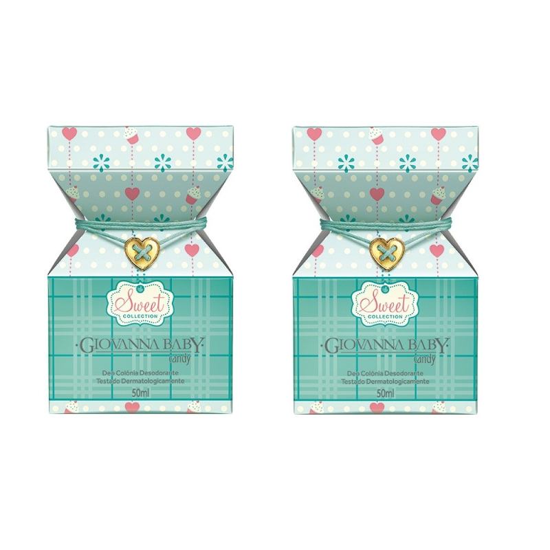 Kit Deo Colônia Giovanna Baby Candy 2x50ml