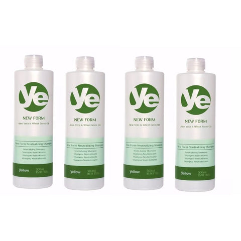 Kit 4 Yellow Profissional Shampoo Neutralizante 500ml Cada