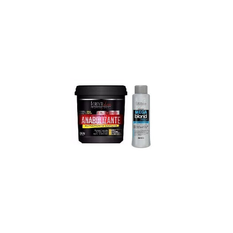 Kit=01 Anabolizante 240g+01 Matizador Mega Blond Black