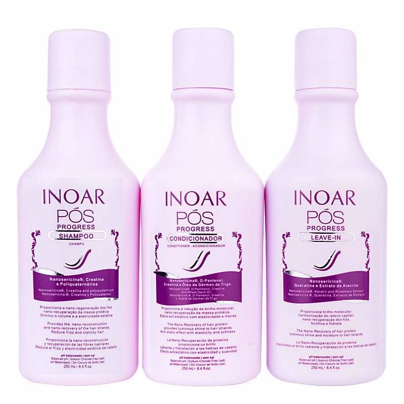 Inoar Pós Progress Kit (3 Produtos) 3x250ml