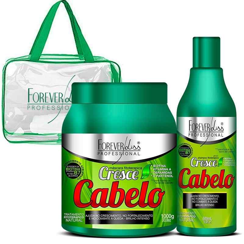 Kit Cresce Cabelo Com Mascara De 1kg + Brinde