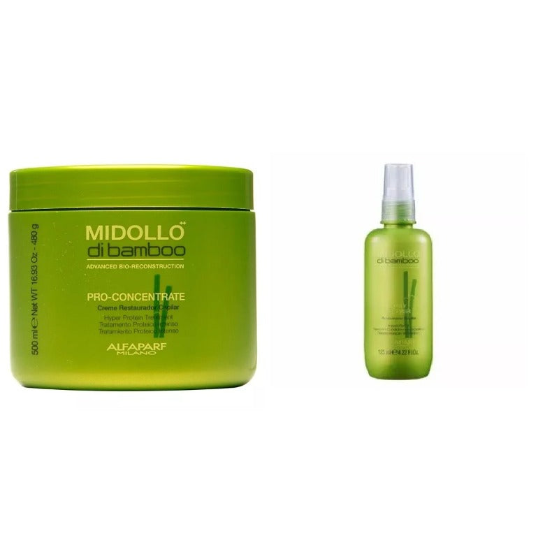 Kit Alfaparf Midollo Di Bamboo Daily 125ml + Máscara 500ml