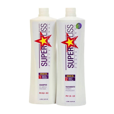 Kit Tratamento Térmico Superliss Argan 1000ml - P/ Loiros