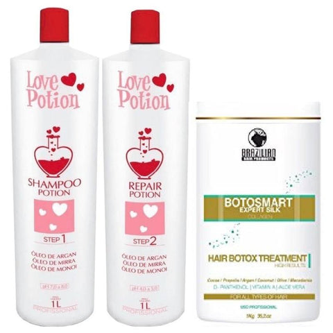 Love Potion Escova Progressiva Potion 2x1l +botox 1kg Grátis