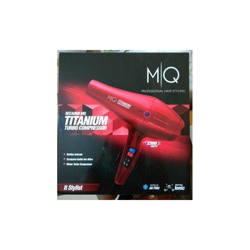 Secador Turbo Compressor Mq Titanium 2300w - 220v Vermelho