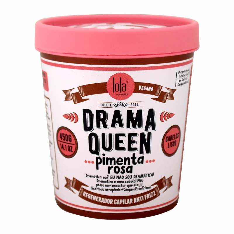 Lola Drama Queen Pimenta Rosa Cabelos Lisos Máscara 450gr