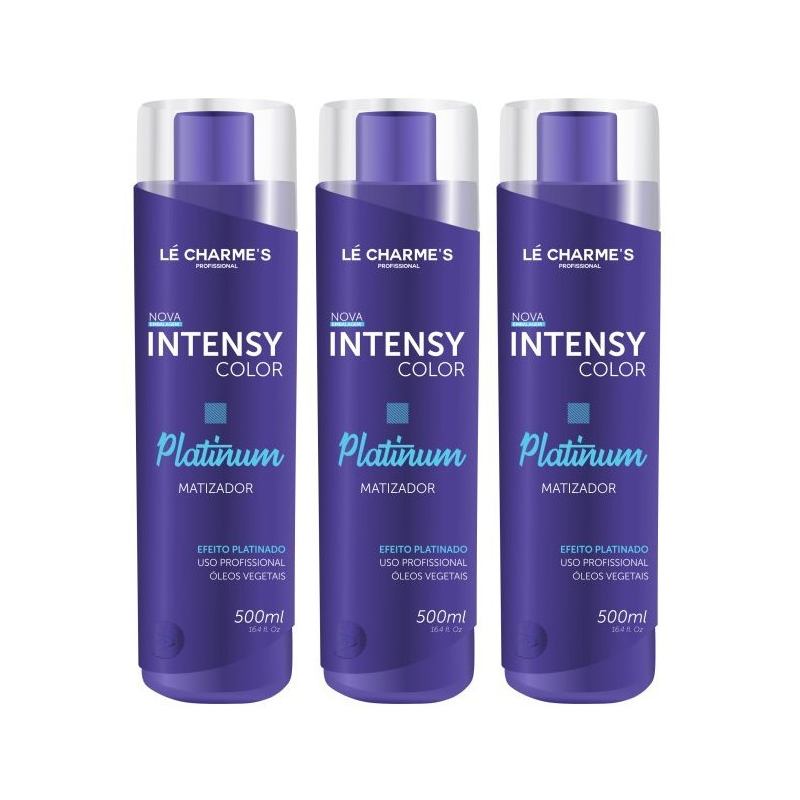 Kit Intensy Color Platinum 500ml 3 Unidades