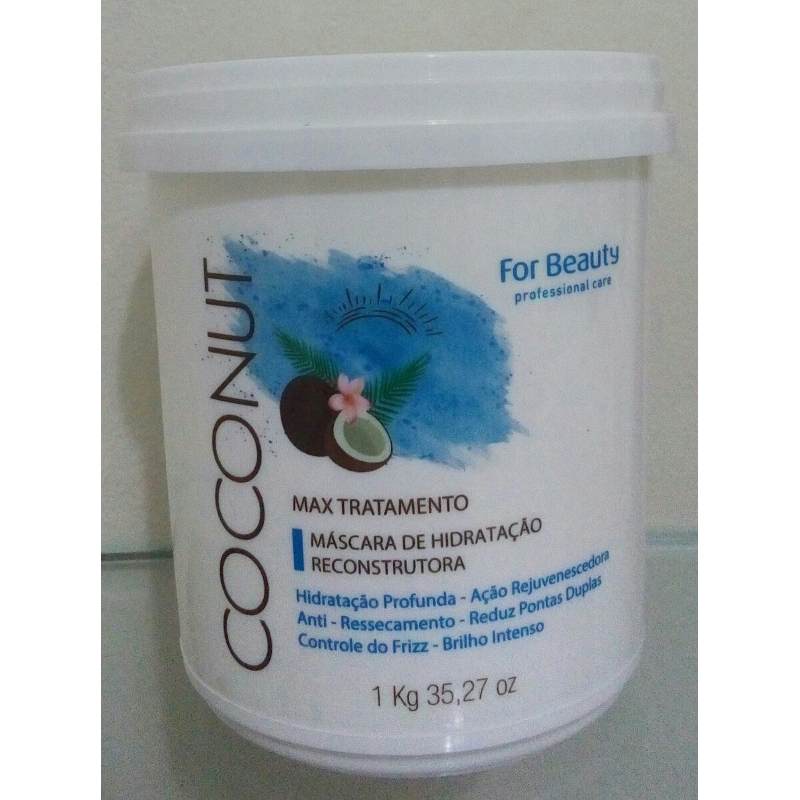 Máscara De Hidratação Reconstrutora Coconut For Beauty 1kg