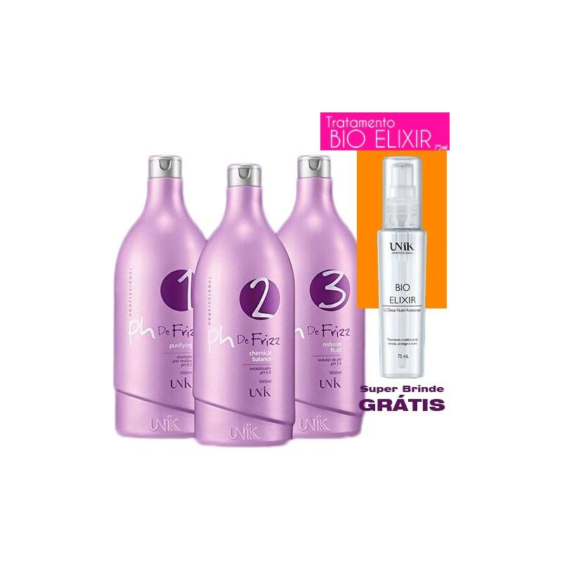 Kit Escova Progressiva Ph De Frizz + Brinde + Frete