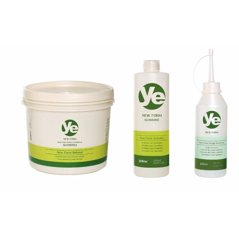 Kit Yellow Relaxamento De Guanidina 1800 + Ativador + Scalp