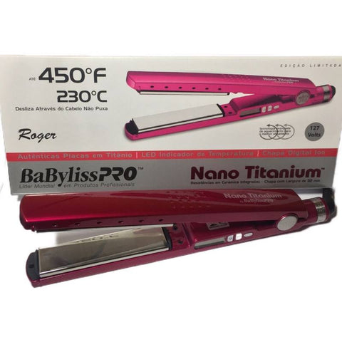 Prancha Nano Titanium Babyliss Roger Original 110