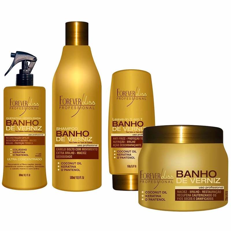 Kit Forever Liss Banho De Verniz 250g