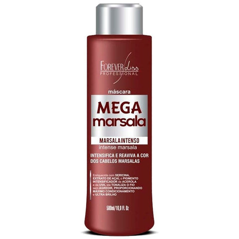 Máscara Matizadora Mega Marsala Intenso Forever Liss 500ml