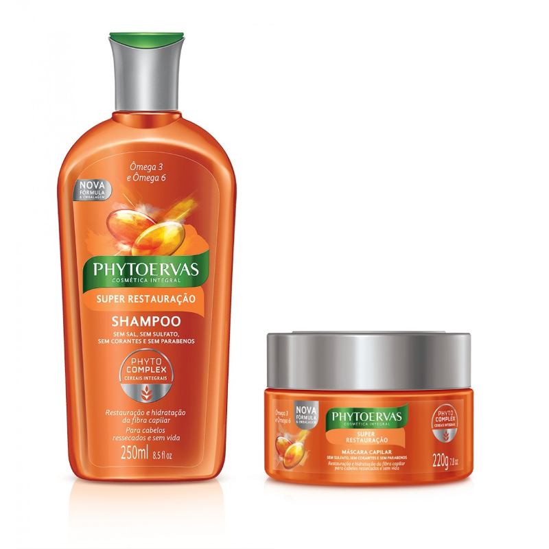 Phytoervas Shampoo + Máscara Super Restauração Ômega 3 E 6