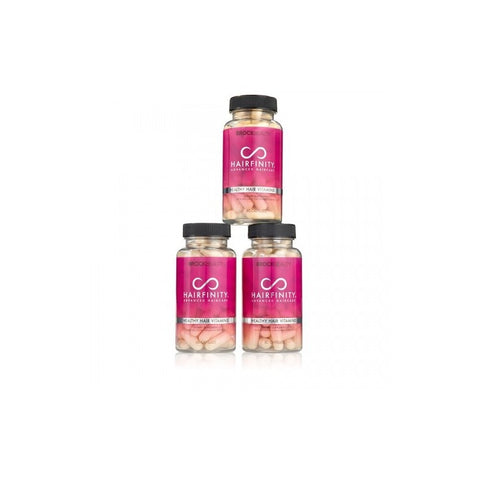 Kit 3 Potes Vitamina Crescimento Cabelo Hairfinity 180 Cps