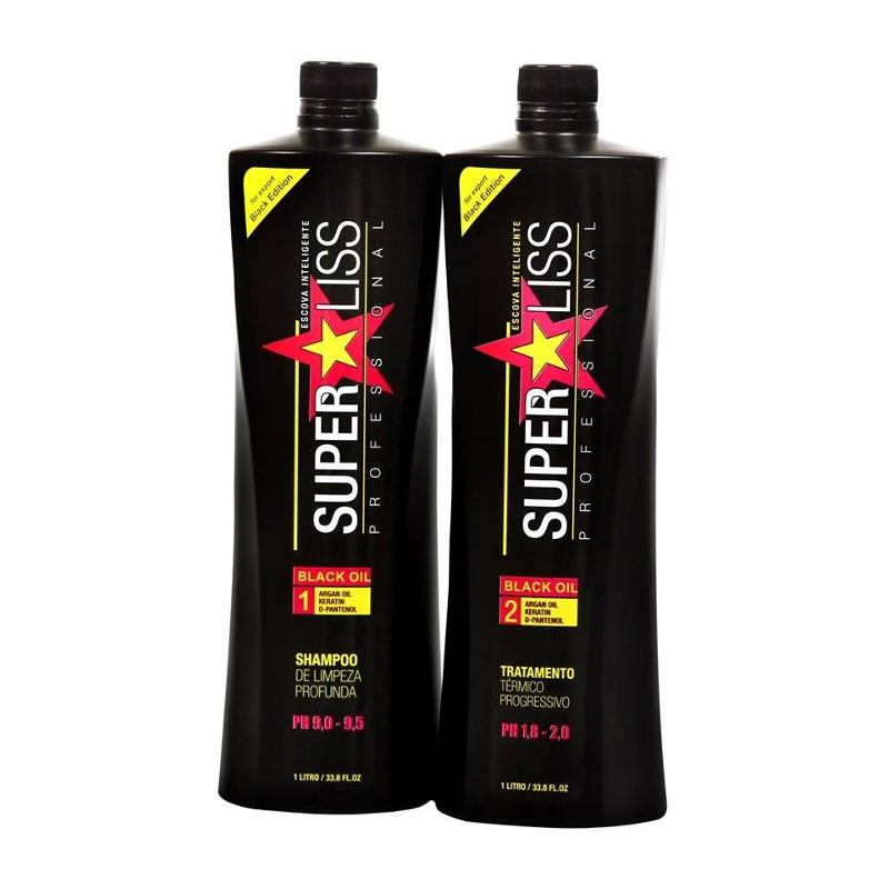 Kit Tratamento Térmico Superliss Black 1000ml Frete Grátis