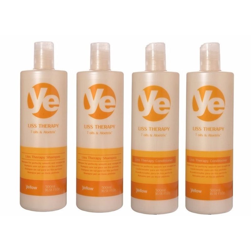 Kit Com 04 Shampoo Liss Therapy Yellow  500ml Cada Alfaparf