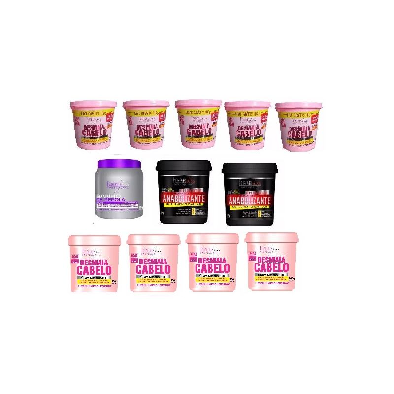 Kit=5 Desmaia 350g+4 Desmaia 950g+1 B. Pérola 1k+2 Anabol.1k